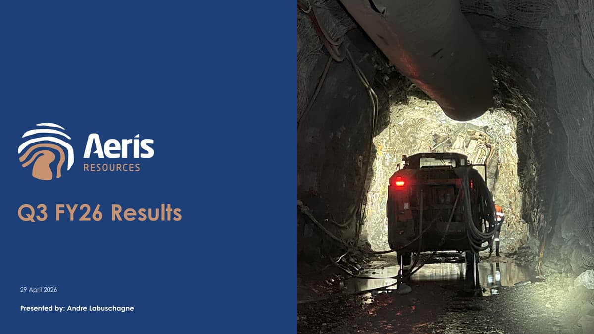 QUARTERLY RESULTS PRESENTATION - MAR 2026